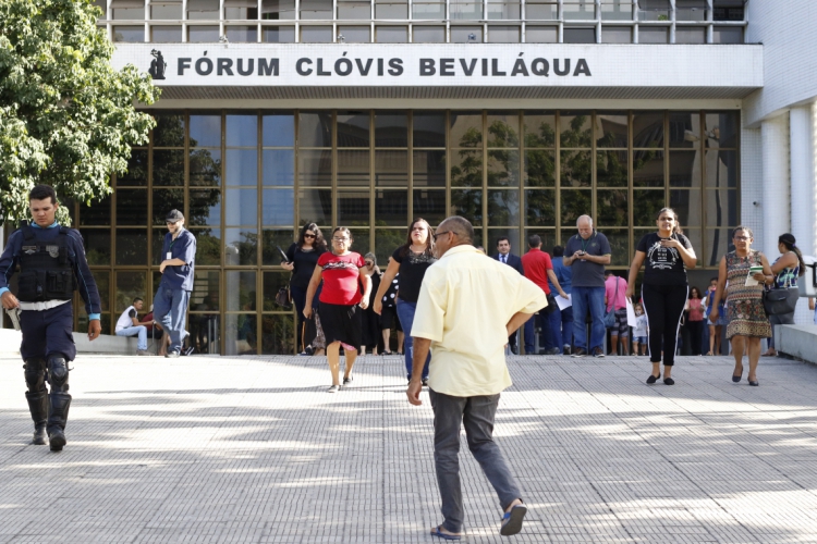 Fórum Clóvis Beviláqua, em Fortaleza (foto: ALEX GOMES/Especial para O POVO)