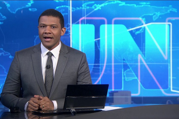 Márcio Bonfim no Jornal Nacional em agosto: Globo quer ele no Fantástico em dezembro (foto: Rep...