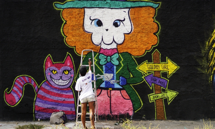 Artistas de todos os lugares do mundo pintaram murais em Fortaleza durante o evento 