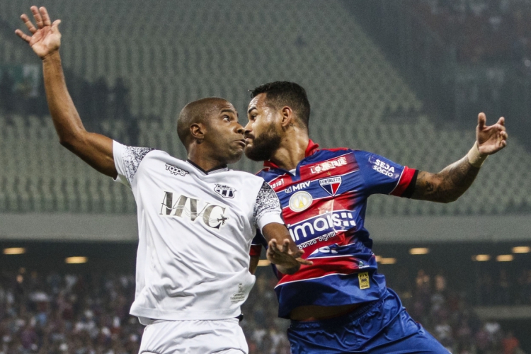 ￼Ceará (de Fabinho) e Fortaleza (de Jackson) se enfrentaram no Estádio Castelão no dia 10 de novembro de 2019