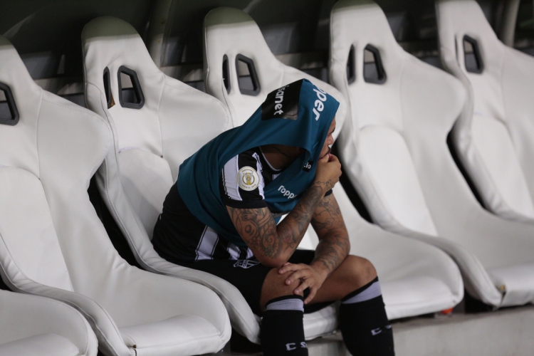 FORTALEZA, CE, BRASIL, 04-12-2019: Leandro Carvalho, atacante do Ceará. Corinthians x Ceará. S�...