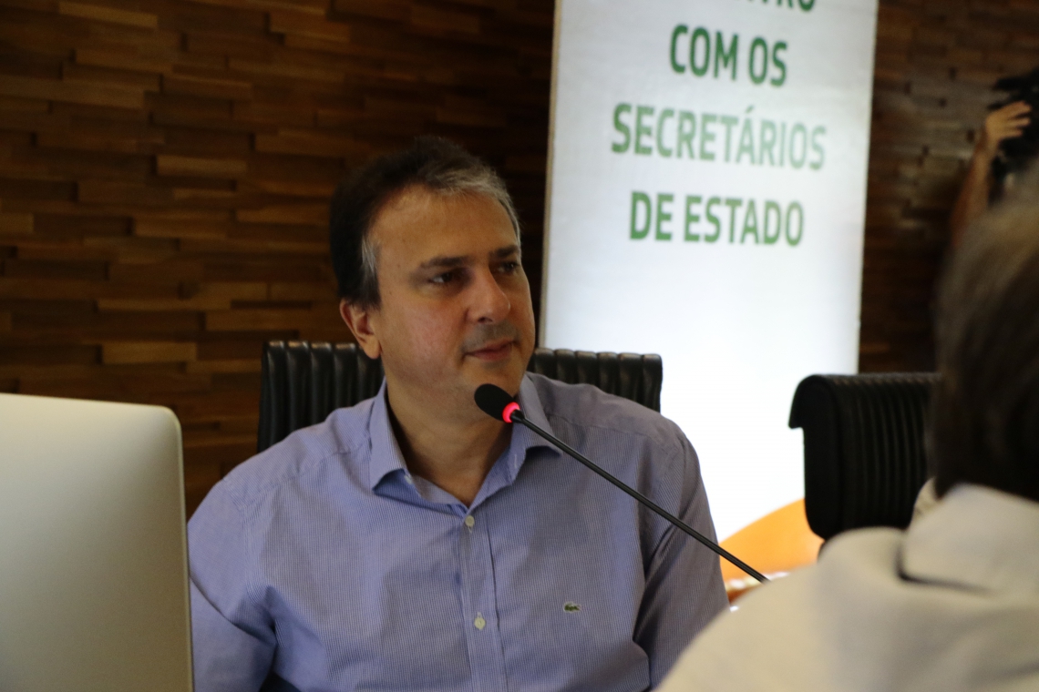 FORTALEZA-CE, BRASIL, 07-12-2019: Encontro dos secretários do estado do Ceará com o Governador Camilo santana no Palácio da Abolição. (Foto: Mauri Melo/O Povo) (Foto: MAURI MELO)