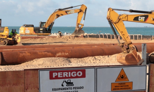 Aumento da faixa de areia deve ser de 80 metros mar adentro em extens&atilde;o de 1,2 mil metros  