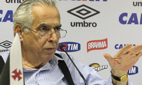 Cartola e ex-presidente do Vasco, Eurico Miranda  