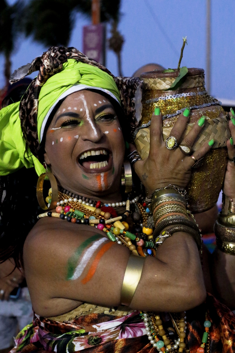 Silvinho Gurgel durante o Carnaval de Fortaleza de 2019, na Praia de Iracema