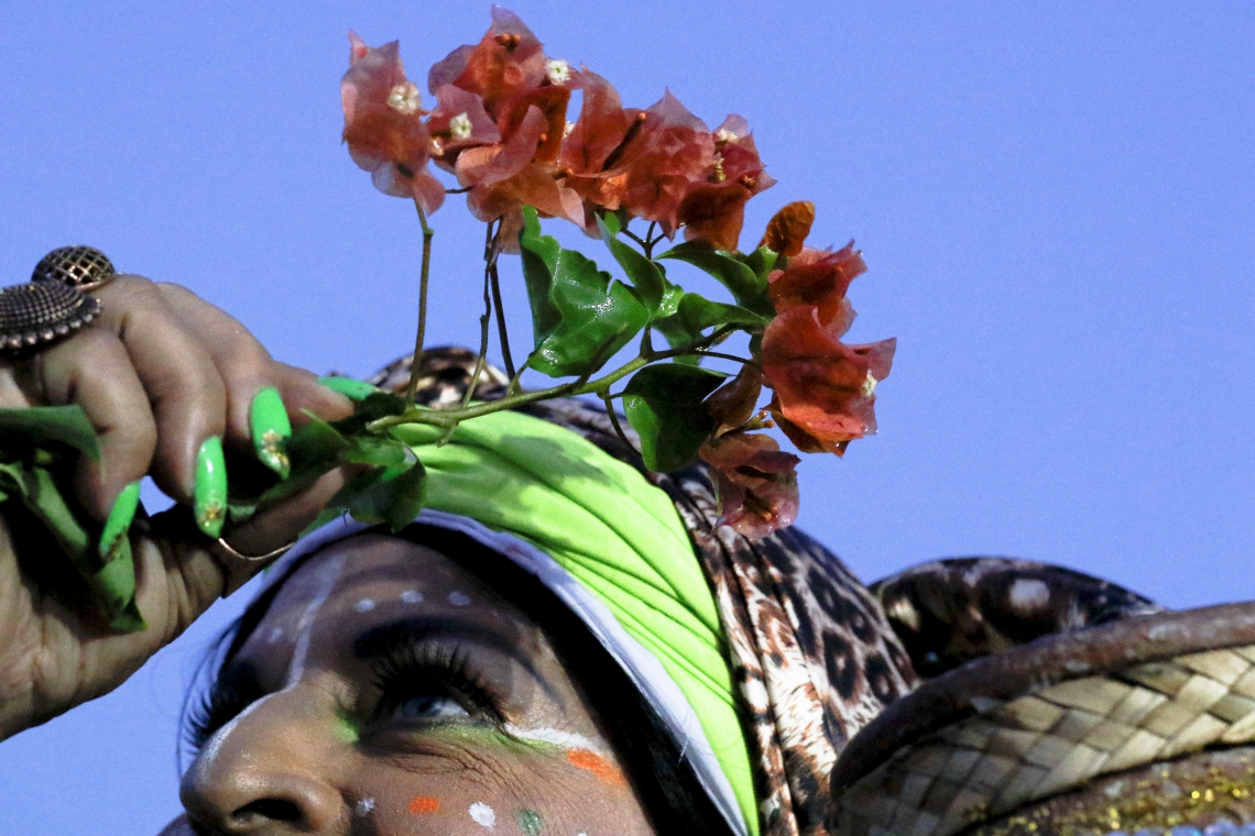 Silvinho Gurgel durante o Carnaval de Fortaleza de 2019, na Praia de Iracema (Foto: BÁRBARA MOIRA)