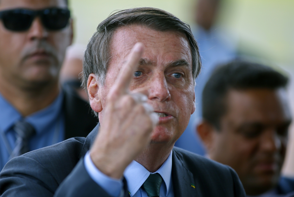 Bolsonaro afirmou que a presença dos governadores no Conselho não resolveria "nada". (Foto: Sergio LIMA / AFP)