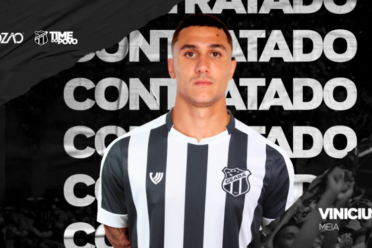Vinicius foi oficializado pelo Ceará na tarde desta quinta-feira, 9