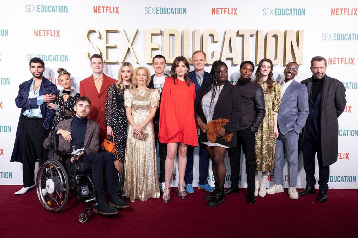 Foto reprodução do instagram da série da Netflix, Sex Education, em destaque o elenco da série. (Foto: Reprodução Instagram)