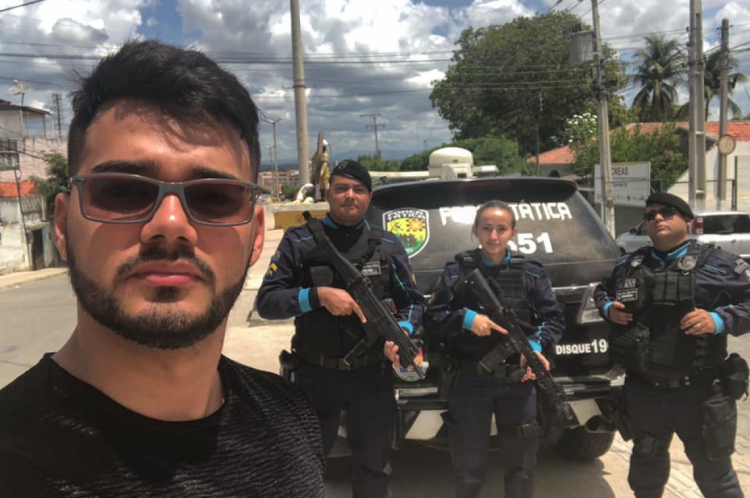 David Lima agradeceu os policiais da Força Tática de Canindé 