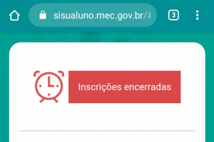 Site apresentou instabilidade durante manhã desta terça, 21