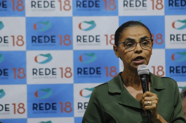 Marina Silva, 61,  participa de evento  de filiações da Rede. O evento aconteceu no auditório do Sindicato dos Taxistas do Ceará - Sinditaxi