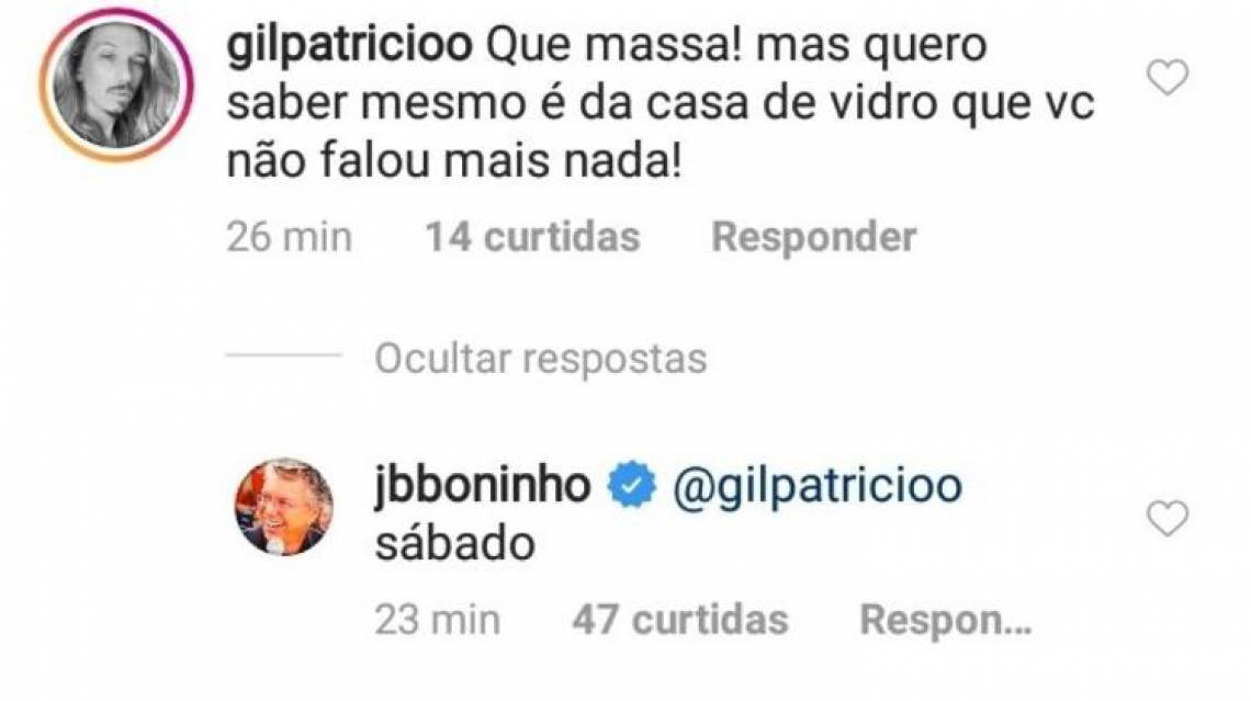 Boninho confirma Casa de Vidro em seu Instagram Boninho confirma Casa de Vidro em seu Instagram