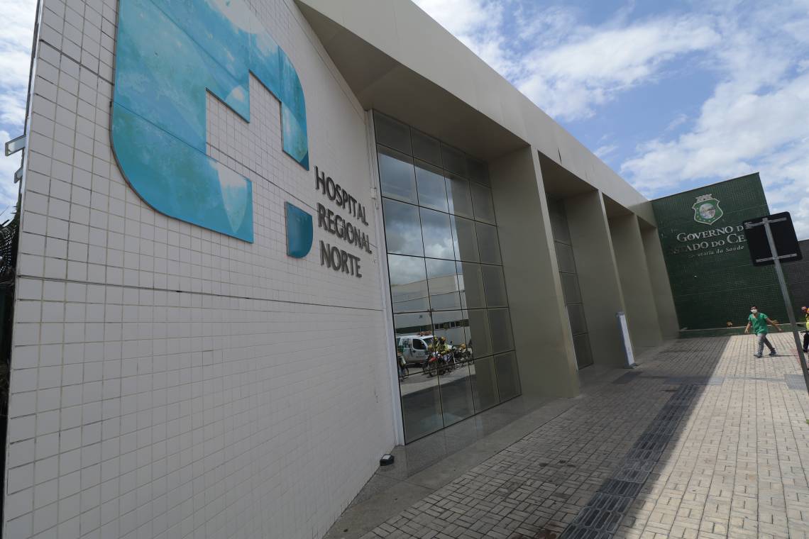 Hospital Regional Norte, em Sobral, registra 100% dos leitos de UTI infantil Covid ocupados (Foto: JÚLIO CAESAR)