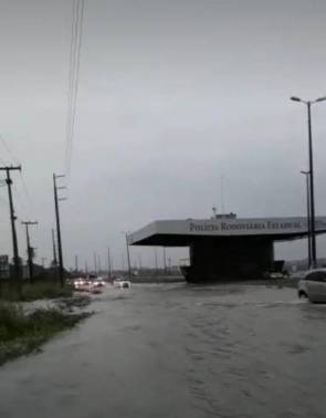 Posto da Polícia Rodoviária Estadual (PRE), próximo ao Rio Catu, na CE 040