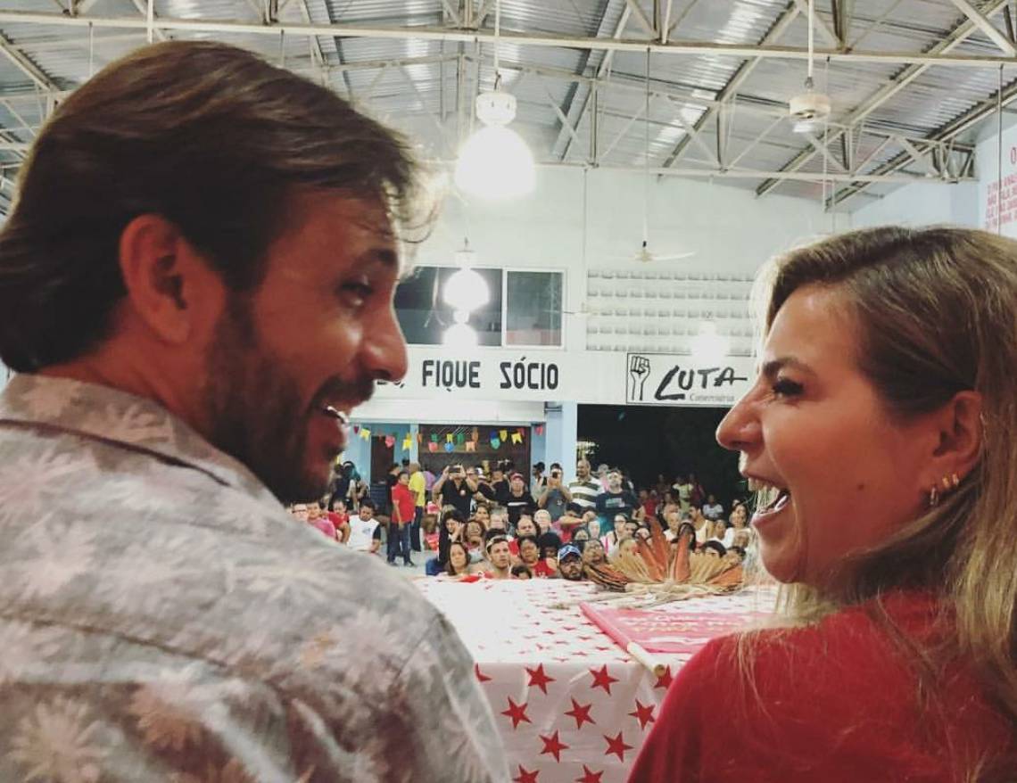 ￼PETISTAS Guilherme e Luizianne participam de lançamento de plataforma de programa de governo (Foto: O POVO.doc)