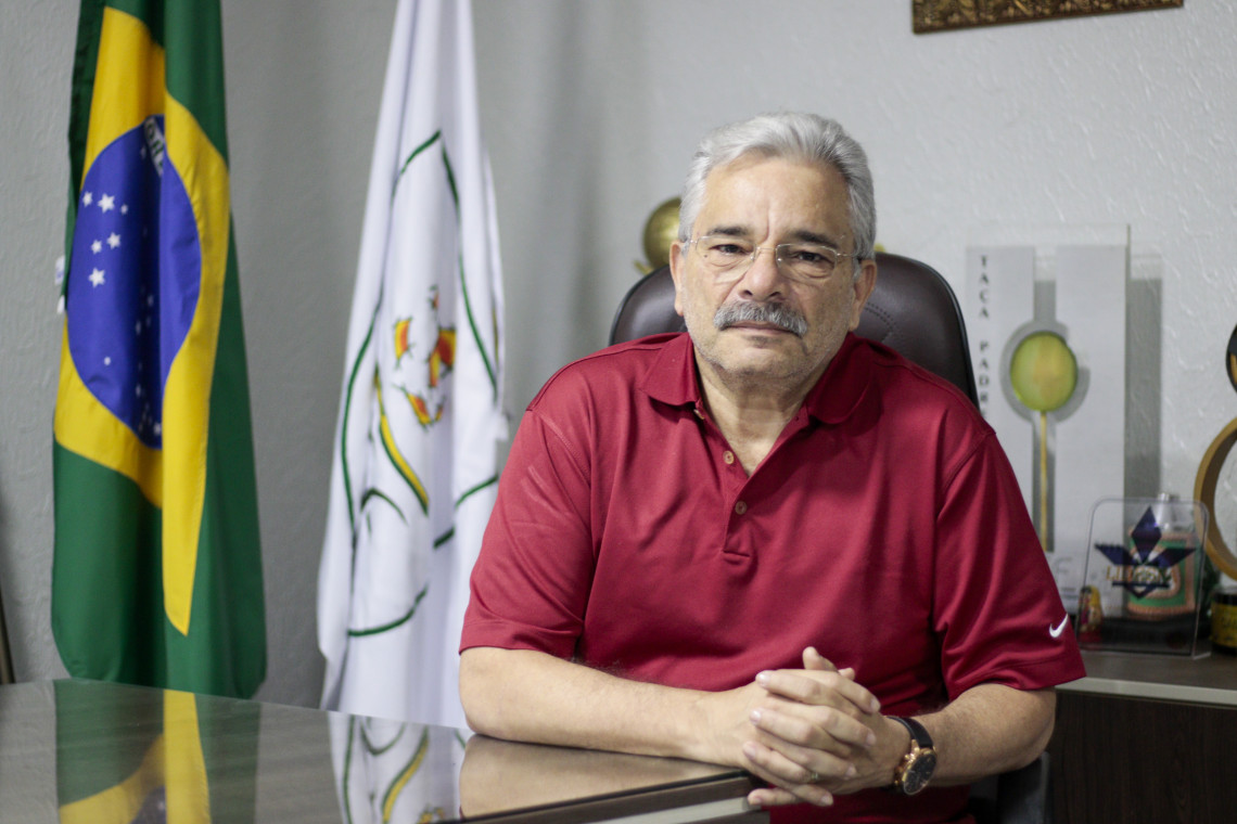 Mauro Carmélio comentou sobre a possibilidade de volta dos público aos estádios em entrevista ao Esportes O POVO (Foto: DEÍSA GARCÊZ/Especial para O POVO em 31/1/2020)