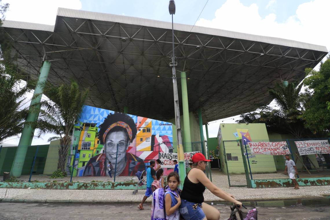 FORTALEZA, CE, BRASIL, 04-02-2020:  Centro Cultural do bairro Bom Jardim, não está funcionando. (Foto: Mauri Melo/O POVO). (Foto: MAURI MELO)