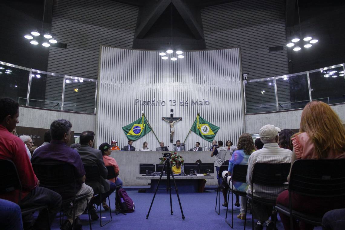 FORTALEZA - CE, BRASIL, 17-2-2020: Comemoração de 40 anos do PT na assembleia legislativa de Fortaleza. (Foto: Beatriz Boblitz / O Povo).