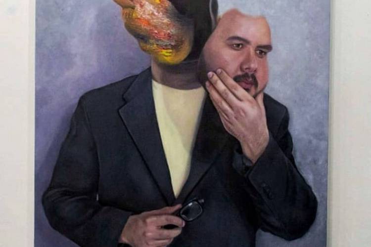 Autorretrato contemporâneo de Josué Lobo 