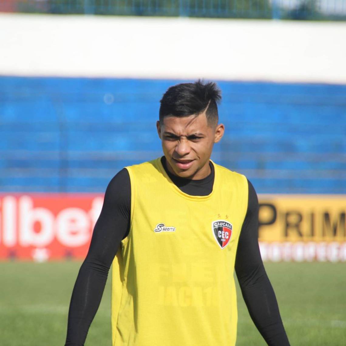 Vitor Jacaré marcou cinco gols no Campeonato Cearense 2020 (Foto: Reprodução / Caucaia EC)