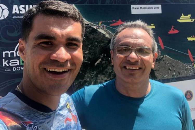 Rodrigo (esquerda) e Afonso são parceiros de treinos e com vasta experiências em provas aquáticas de longa distância