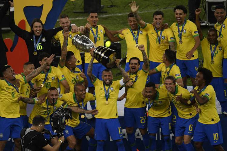 Brasil foi campeão da última Copa América, em 2019