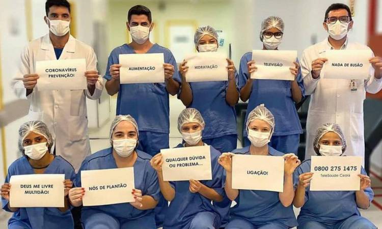 Trabalhadores da &aacute;rea da sa&uacute;de do HGF