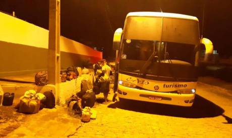 Ônibus veio do Sudeste com 23 passageiros 