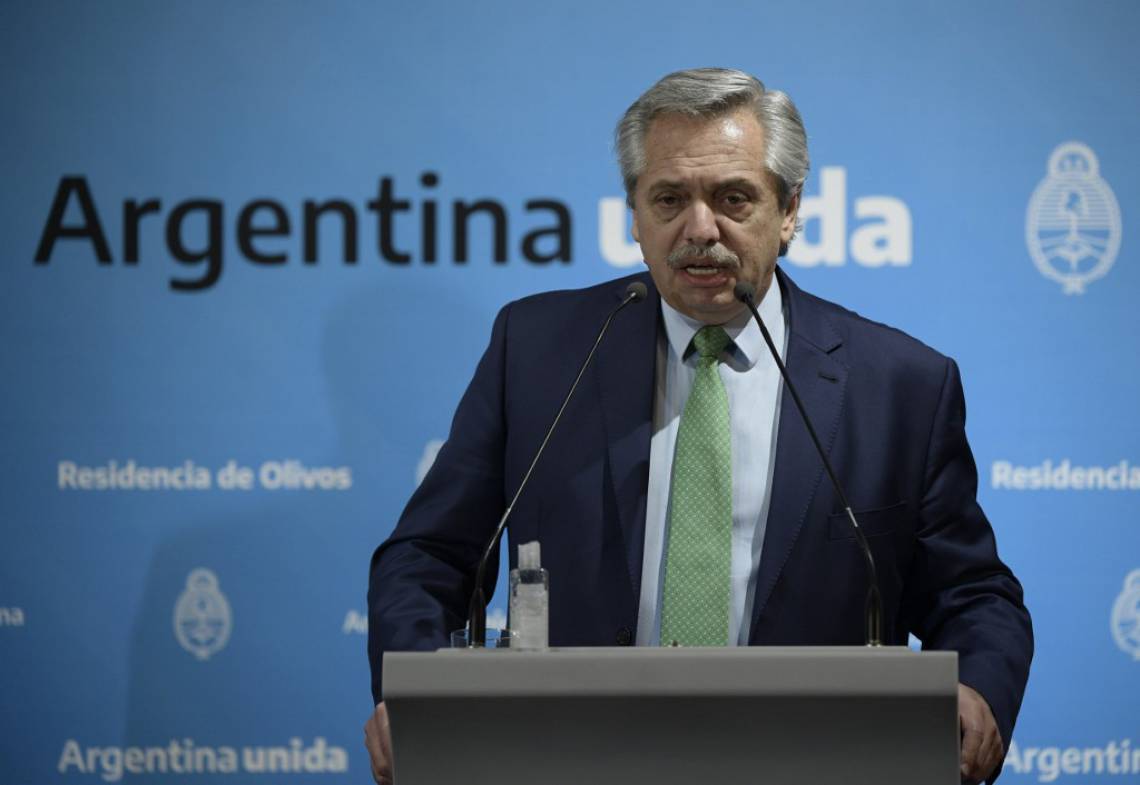 Presidente da Argentina, Alberto Fernández (Foto: JUAN MABROMATA / AFP)