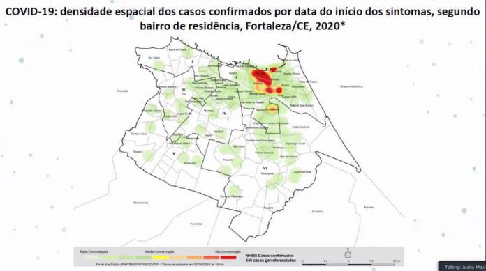 Maior parte dos infectados mora nos bairros Meireles, Aldeota, Mucuripe, Cocó e Guararapes