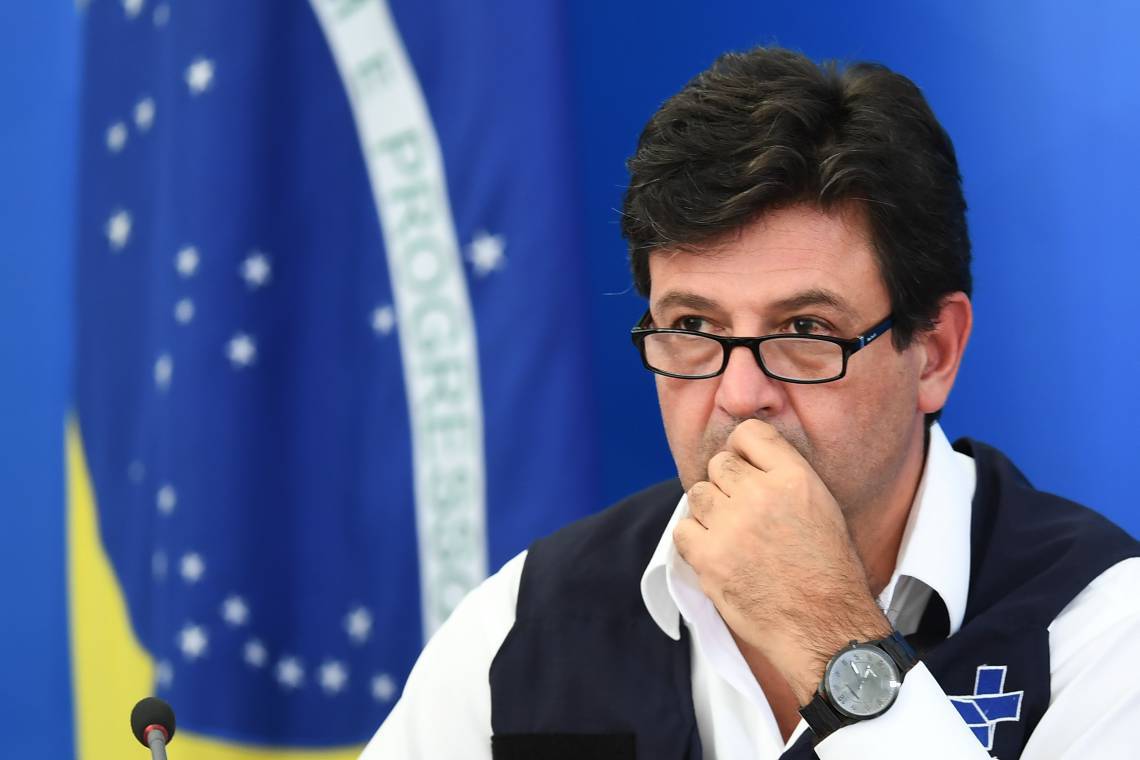 Ex-ministro da Saúde Luiz Henrique andetta (Foto: EVARISTO SA / AFP)