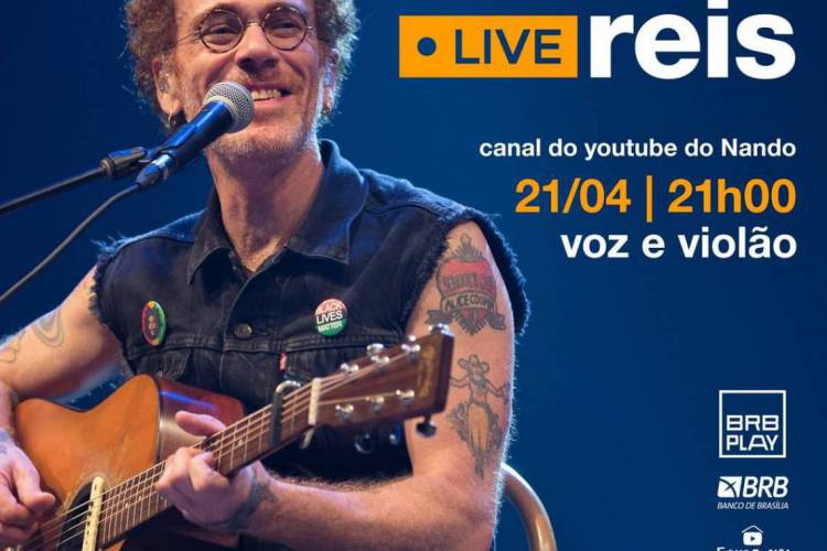 Acompanhe a agenda de transmiss&otilde;es ao vivo online - live - de artistas nacionais e internacionais para hoje, ter&ccedil;a-feira, 21 de abril (21/04). Nando Reis &eacute; uma das atra&ccedil;&otilde;es