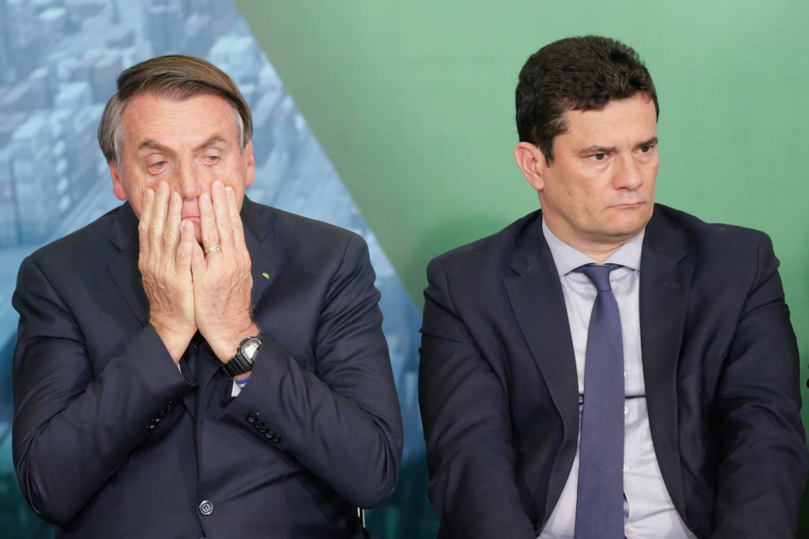￼Ex-presidente Jair Bolsonaro e senador Sergio Moro: relação complicada (Foto: GABRIELA BILO/AE)