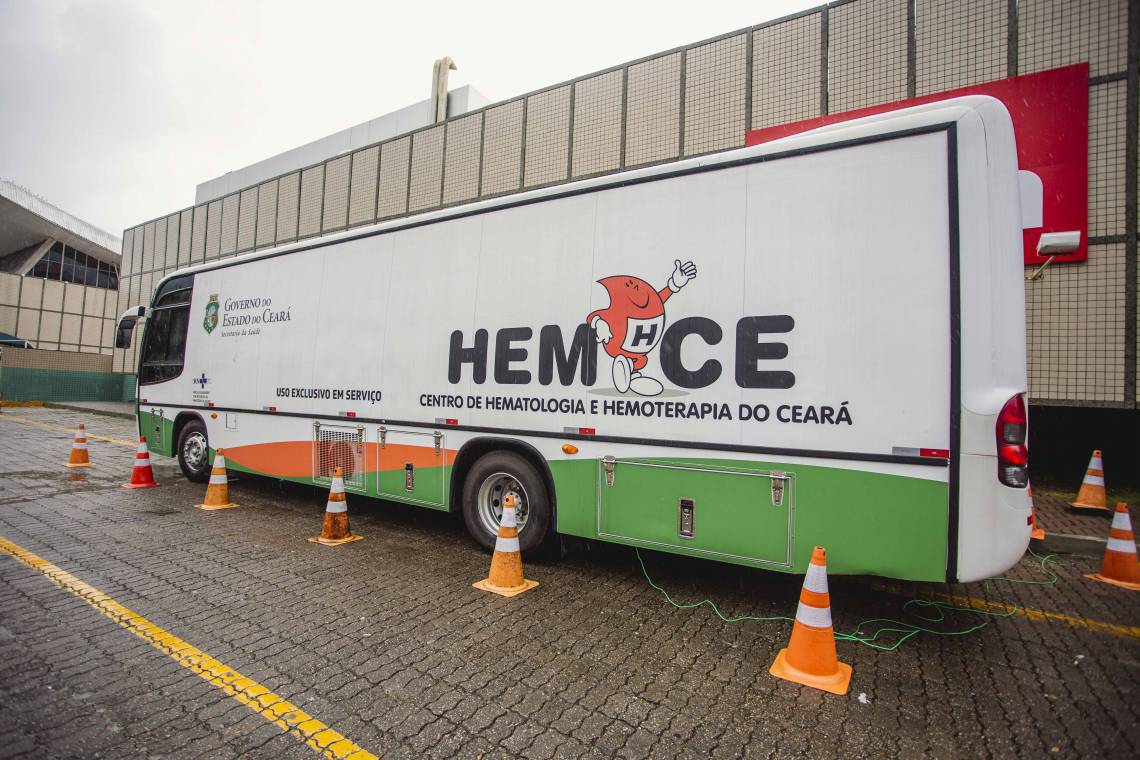 Imagem de apoio ilustrativo. Unidade m&oacute;vel do Hemoce tem capacidade para realizar cerca de 60 atendimentos por dia