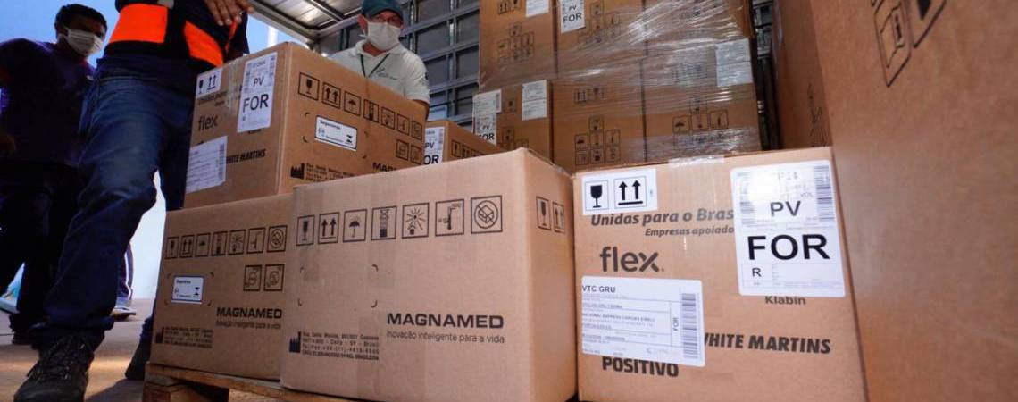 Respiradores foram enviados pelo Minist&eacute;rio da Sa&uacute;de