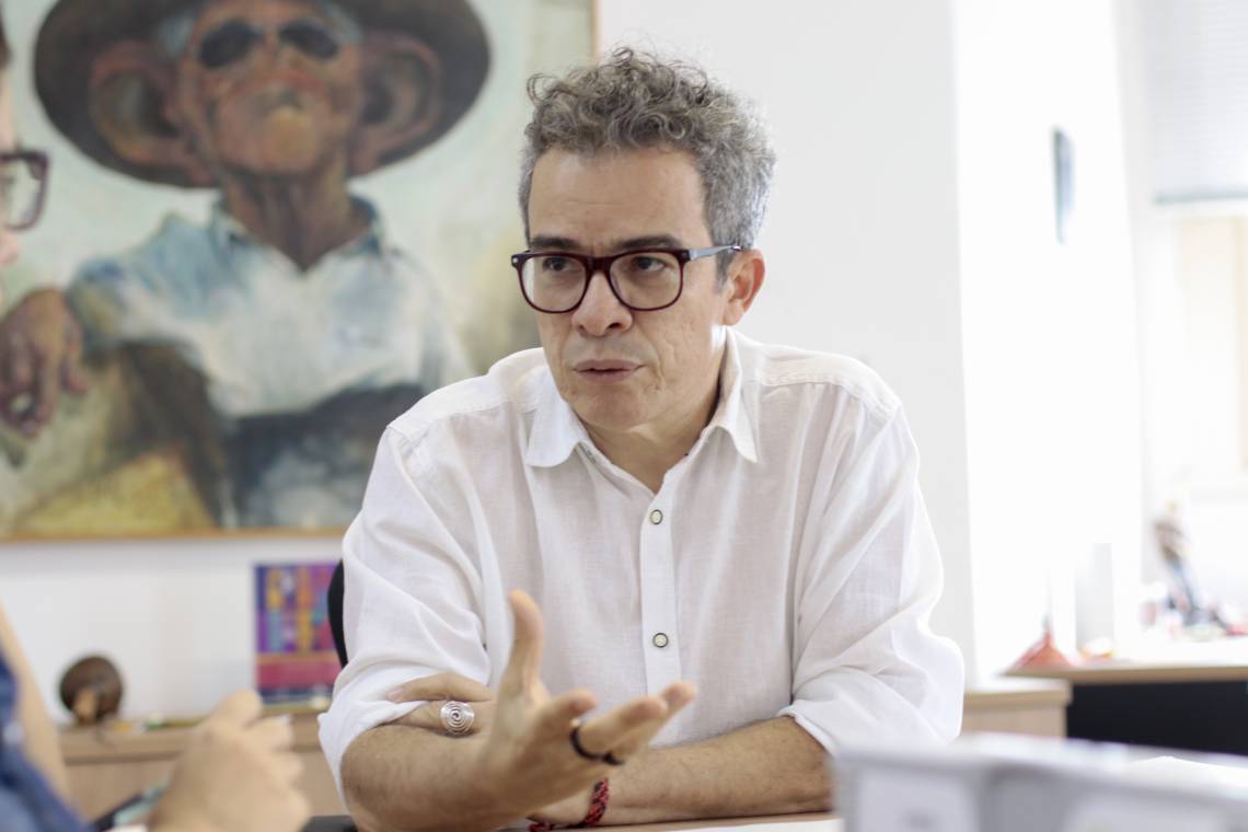 Fabiano Piúba, secretário da Cultura do Ceará (Foto: Gustavo Simão em 14/12/2018)