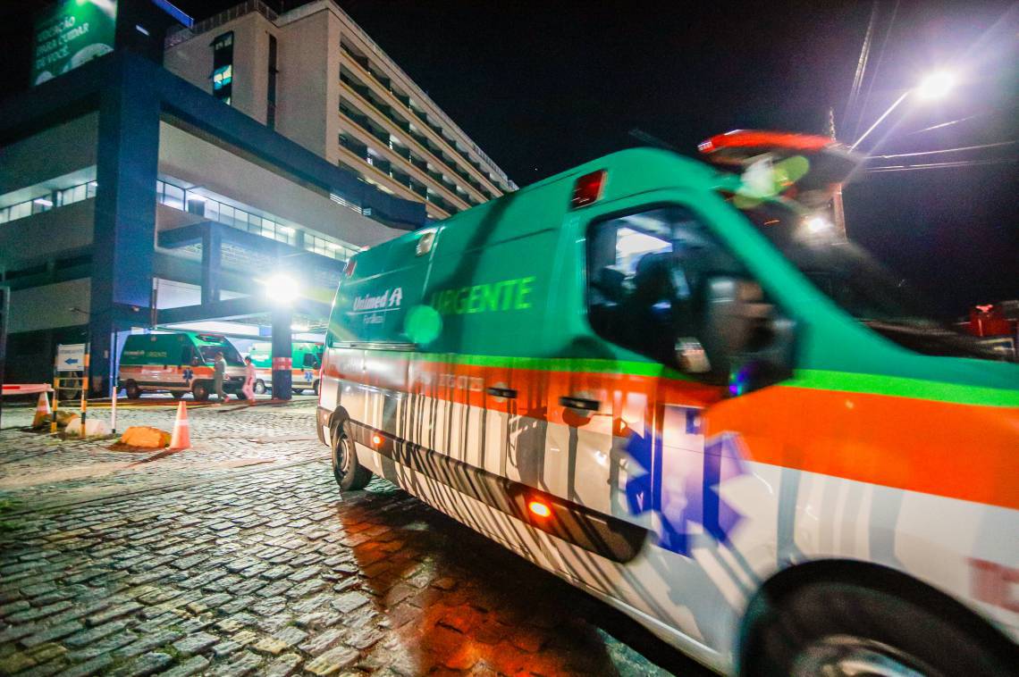 Rede Unimed Fortaleza bateu o recorde de atendimentos na emergência desde o início da pandemia da Covid-19  (Foto: FCO FONTENELE)