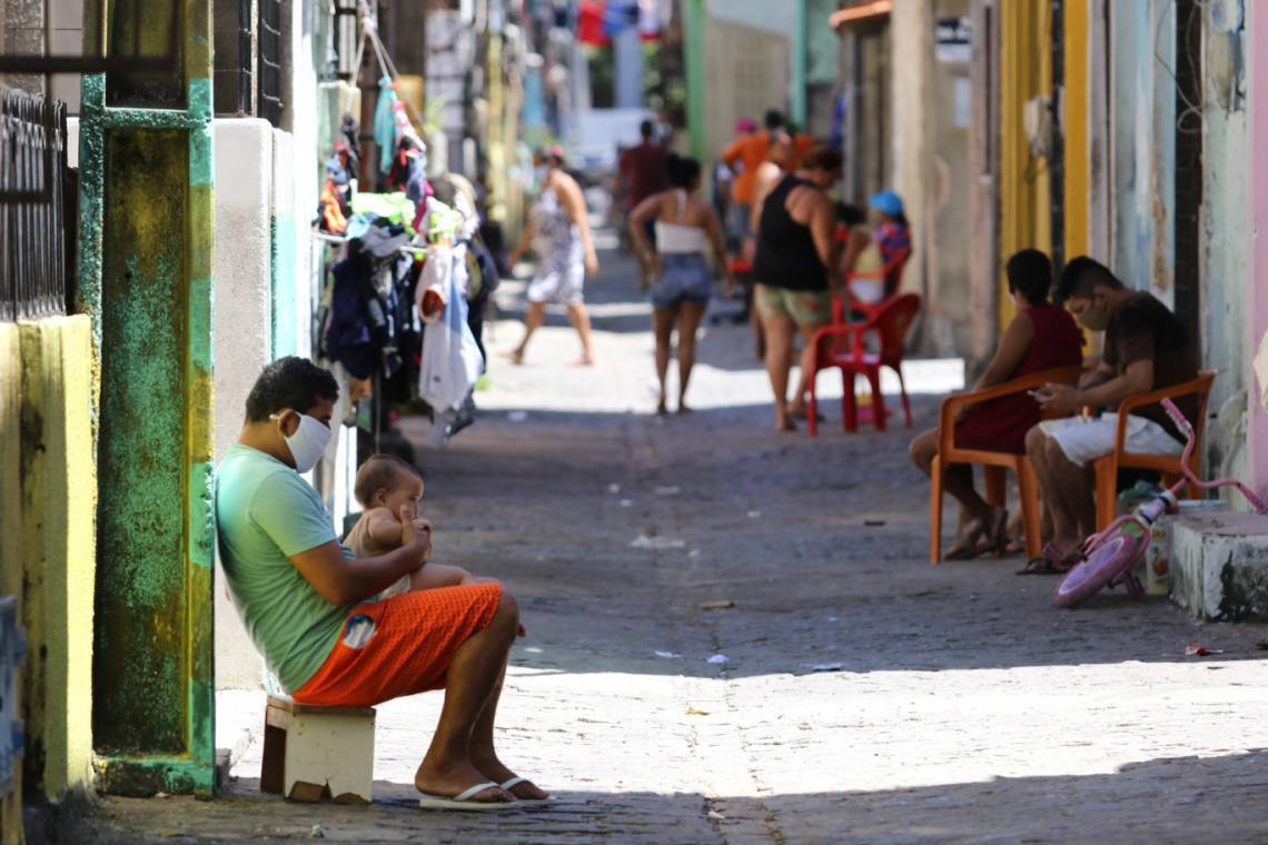 Comunidade das Quadras, na Aldeota, em Fortaleza (Foto: Fabio Lima/O POVO)