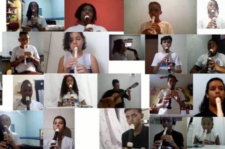 O vídeo faz parte do Programa Orquestra nas Escolas, da Secretaria Municipal de Educação