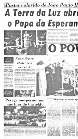 Fortaleza - Ce, Brasil, 17-05-2020: Reprodução do Jornal O Povo de 09 de Julho de 1980. (FOTO: O POVO.DOC)