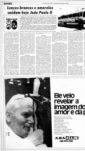 Fortaleza - Ce, Brasil, 17-05-2020: Reprodução do Jornal O Povo de 09 de Julho de 1980. (FOTO: O POVO.DOC)