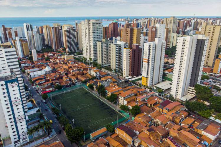 Fortaleza, Ceará Brasil 18.05.2020  Vista aérea do Campo do América no bairro Mereles (FCO FONTENELE /O POVO)