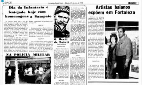 Publica&ccedil;&atilde;o do dia 24 de maio de 1975, comemora&ccedil;&otilde;es da Pol&iacute;cia Militar do Cear&aacute;  