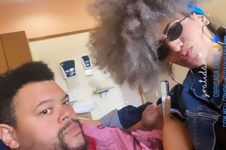 Namorada postou a foto nas redes sociais
