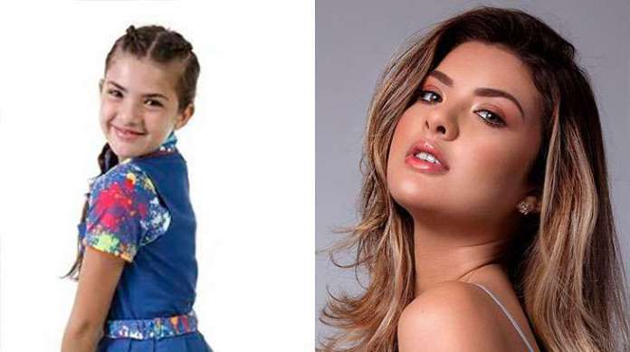 Antes e depois de Lívia Inhudes, que interpretou a Vivi em Chiquititas