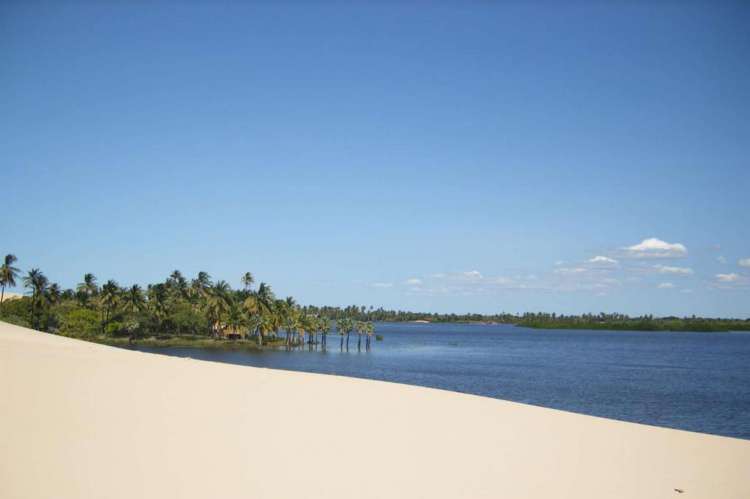 Prainha do Canto Verde, localizada no litoral leste do Ceará, no município de Beberibe