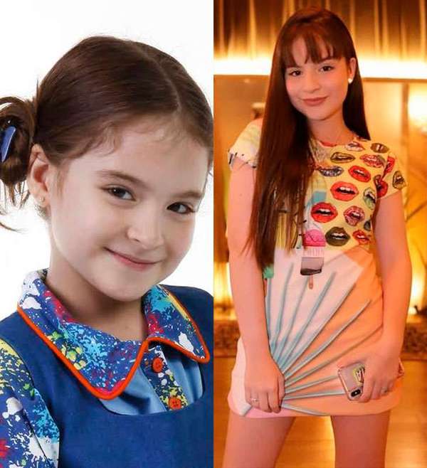 Antes e depois de Sophia Valverde, que interpretou a órfã Maria