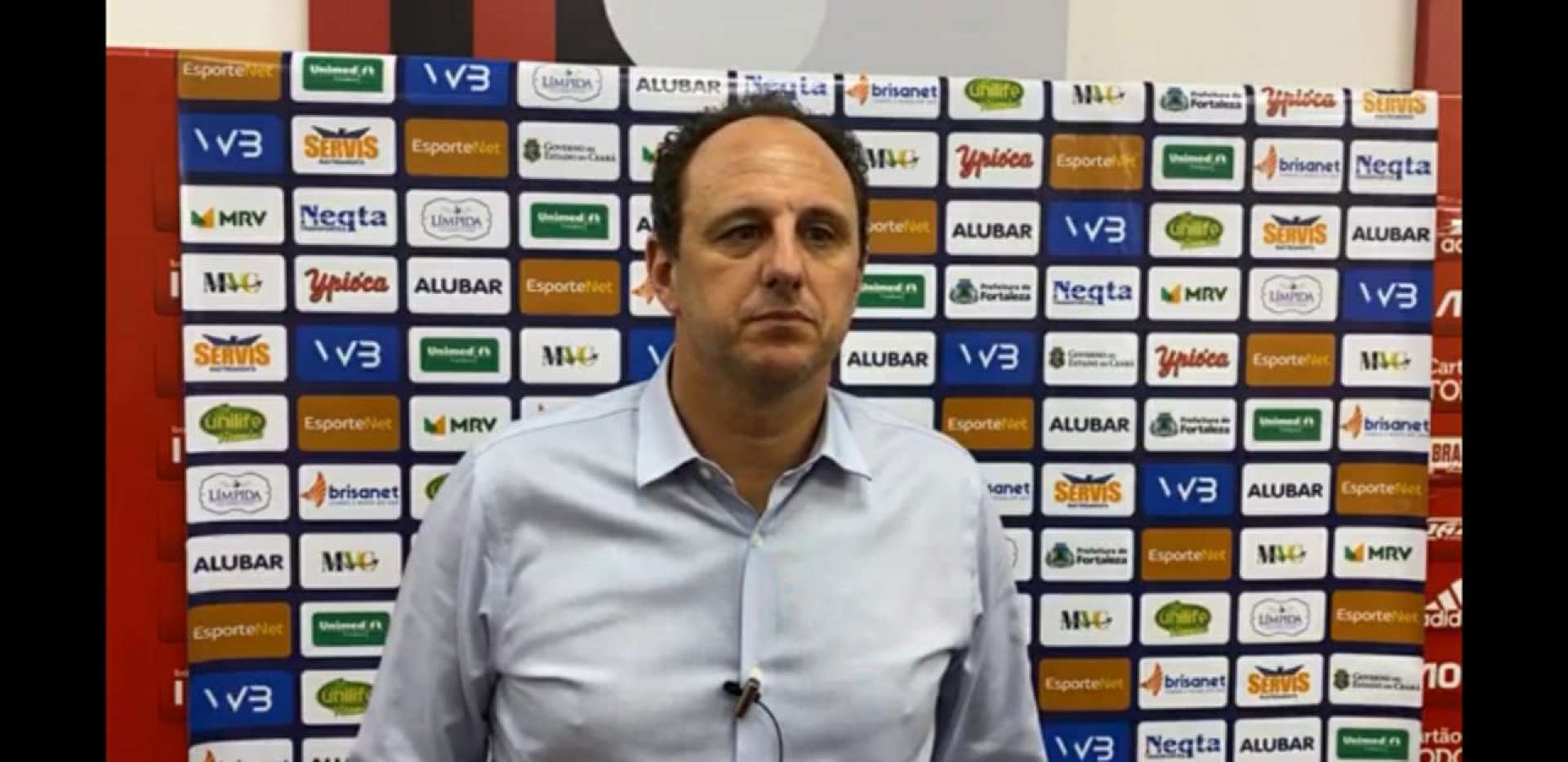 Rogério Ceni, treinador do Fortaleza (Foto: Reprodução/Leão TV)