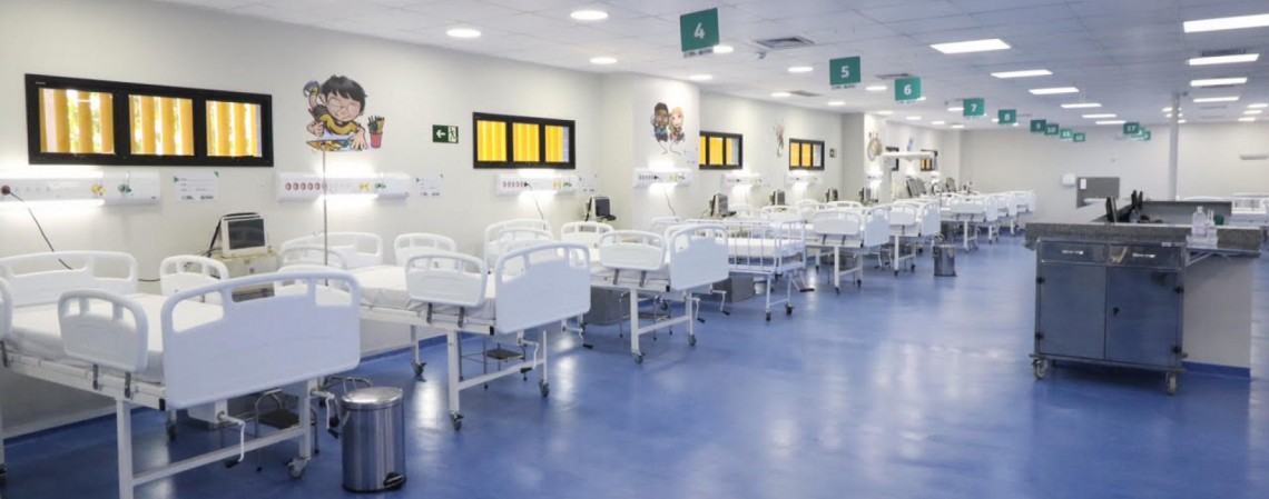 Unidade terá 104 leitos para internação e observação Unidade terá 104 leitos para internação e observação